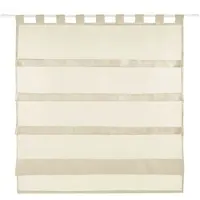 Bestlivings Sky Gardine Raffoptik Schlaufe 100 x 110 cm beige