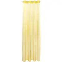 Bestlivings Ösenschal Noella Transparent 140x175cm, Farbe: gelb - lemongelb