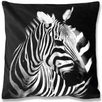 Bestlivings Kissenhülle 2er Pack Fotodruck 40 x 40 cm Zebra