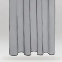 Bestlivings Dekoschal Noella Schlaufe Voile 2er Pack 140 x 175cm grau - lichtgrau