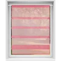 Bestlivings Bistrogardine Raffoptik mit Stangendurchzug Sky 80 cm x 110 cm Bordeaux