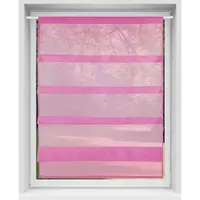 Bestlivings Bistrogardine Raffoptik mit Stangendurchzug Sky 80 cm x 110 cm Pink