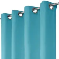Bestlivings Dekoschal Ellen Ösen ca. 140x245 cm Türkis - petrol