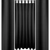 Bestlivings Dekoschal Ellen Schlaufen, 140x175 cm - Schwarz