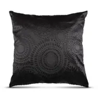Bestlivings Dekokissen Punkte 60 x 60 cm Schwarz