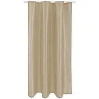 Bestlivings Gardine Blickdicht Taupe 140x145cm Band - Taupe hell