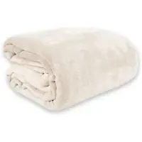 Bestlivings Kuscheldecke Teddy Fleece Sherpa Flanell 150 x 200 cm Creme