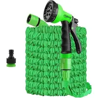 OEM Flexible Gartenschlauch 5m 10m 20m 15m 30m 45m 50m 60m, 3-fach Magic Flexible Gartenschlauch Wasserschlauch mit 8-Modi Wasserspritzpistole und Adapter 3/4"& 1/2" Schlauchanschluss Fittingen
