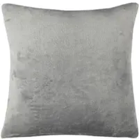 Bestlivings Dekokissen Kuschel Kissenbezug mit Reißverschluss 45 x 45 cm Grau