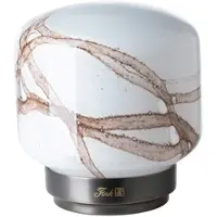 Fink LED Tischleuchte "MELLUX", braun, weiß, Ø 19,5cm H: 21cm, 1 Stk., Leuchten, LED Tischleuchte