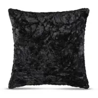 Bestlivings Kissenhülle Rose Kuschel 60 x 60 cm Schwarz