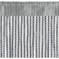 Bestlivings Fadenvorhand Fadengardine Vorhang Gardine Anthrazit 140 cm x 250 cm
