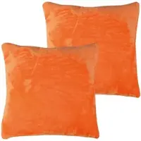 Bestlivings Kissenhülle Kuschel Kissenbezug mit Reißverschluss 40 x 40 cm Champagner 2er Pack