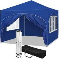 OEM Opvouwbare Partyzelt - Weersbeständig - Tuinpavillon - Wasserfest - 300x300 Cm - Blauw