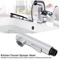 OEM Küchenarmatur mit Sprühkopf - Inox-Effekt - Umtausch-Accessoire für Küchenwannen.