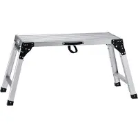 OEM Aluminium werkbank, 100 x 30 x 87,7 cm, 150 kg laadvermogen, verstelbare werkbank, in hoogte verstelbaar, voor thuis, kantoor, werkplaats en garage
