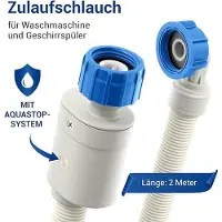 OEM Anschluss-Schlauch Sicherheitsanschlussschlauch - 2m für Waschmaschine und Geschirrspüler