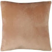 Bestlivings Dekokissen Kuschel Kissenbezug mit Reißverschluss 40 x 40 cm Nougat