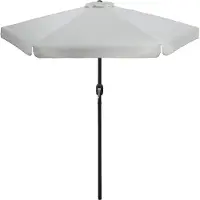 Bestlivings Gartenschirm 300 cm Aluminium mit Kurbel, großer Sonnenschirm für Garten und Terrasse, Bespannung aus 100% Polyester wetterresistent