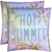 Bestlivings Outdoor Kissen mit Strandmotiv Hot Summer 2 Stück 2er Pack