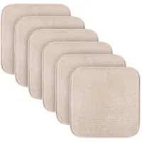 Bestlivings Stuhlkissen Struktur Creme 38 x 38 x 3 cm 6er Pack