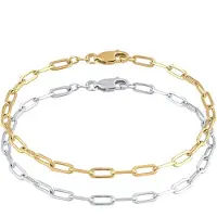 Elli Schmuckset 925 Sterling Silber in Zweifarbig | Gr.: 16 cm