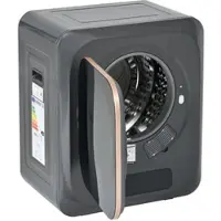 HAUSS SPOLE Wäschetrockner Wandmontage 3/4 kg 850 W 6 Programme UV-Desinfektion Überhitzungsschutz in Grau 60x70x20 cm für effiziente und platzsparende Trocknung