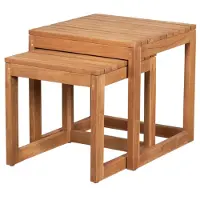 Mr. Deko Teakholz Beistelltische 2er Set Verwood