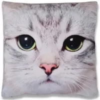 Bestlivings Kissenhülle 2er Pack Fotodruck 40 x 40 cm Katze