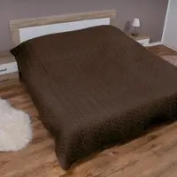 Bestlivings Tagesdecke ( Braun ) 220x240 cm mit wattierter Zwischenlage, Bettüberwurf - Überwurfdecke, Sommerdecke gesteppt - Steppdecke, Wendedecke