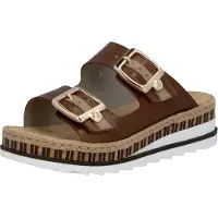 Rieker Leder-Sandalen mit Keilabsatz „Montreux“