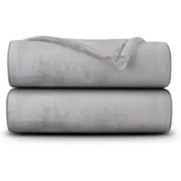 Bestlivings Kuscheldecke Cashmere Touch 200 x 220 cm Silber