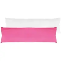 Bestlivings Seitenschläfer Kissenhülle 40x140cm + Füllkissen pink - rosa