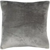 Bestlivings Dekokissen Kuschel Kissenbezug mit Reißverschluss 45 x 45 cm Anthrazit