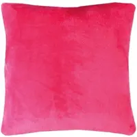 Bestlivings Dekokissen Kuschel Kissenbezug mit Reißverschluss 50 x 50 cm Pink