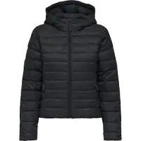 ONLY Steppjacke "ONLTAHIA LW QUILTED HOOD JKT OTW CC OTW", Damen, Gr. M, schwarz, Steppware, Obermaterial: 100% Nylon, unifarben, regular fit normal, Jacken Steppjacke, Kunstfaser