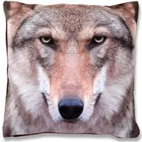 Bestlivings Kissenhülle 2er Pack Fotodruck 40 x 40 cm Wolf