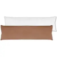 Bestlivings Seitenschläfer Kissenhülle 40 x 140 cm Inklusive Füllkissen Braun
