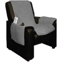 Bestlivings Sesselschoner Lammflor 147 x 147 cm Hellgrau