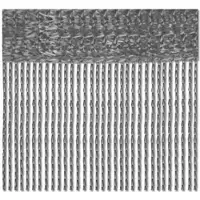 Bestlivings 2er Pack Fadenvorhang Fadengardine Gardine Vorhang 140 cm x 240 cm Anthrazit