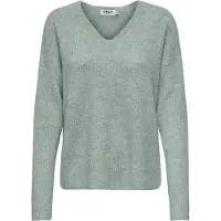 ONLY V-Ausschnitt-Pullover "ONLCAMILLA V-NECK L/S PULLOVER KNT NOOS" Materialmix, regular fit