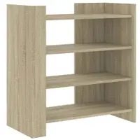 Helloshop26 - Buffet Sideboard Kommode Kleiderschrank Aufbewahrungsm√∂bel Organizer Küche Wohnzimmer Sonoma-Eiche 73,5 x 35 x 75 cm 02_0031709