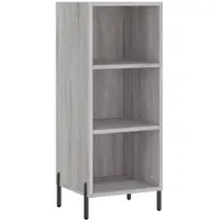 Helloshop26 - Buffet Sideboard Kommode Kleiderschrank Aufbewahrungsmöbel Organizer Küche Wohnzimmer Sonoma-Eiche 34,5 x 32,5 x 90 02_0036299