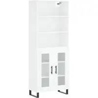 Helloshop26 - Buffet Sideboard Kommode Kleiderschrank Aufbewahrungsm√∂bel Organizer Küche Wohnzimmer Lounge hoch 69,5 x 34 x 180 cm 02_0032543