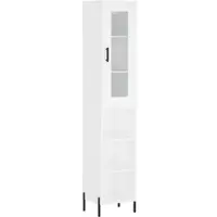 Helloshop26 - Buffet Sideboard Kommode Schrank Aufbewahrungsmöbel Organizer Küche Wohnzimmer Lounge hoch 34,5 x 34 x 180 cm 02_0032291