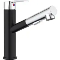 OEM Schwarze Küchenarmatur, 360° Drehbar, ABS Kunststoff, Hochdruck