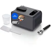 Medion Eismaschine mit Kompressor - 1,5 Liter, Eiscreme Joghurt & Slush ohne Vorkühlen, Touch-Display, selbstkühlend, inkl. Zubehör, MD 100087
