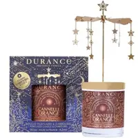 Durance Zimt Orange - Set mit Karussel und Duftkerze 180g