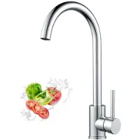 OEM Edelstahl-Küchenarmatur, 360° drehbar, 60cm Anschluss, Chrom