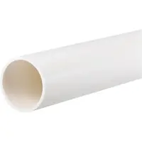 Markenlos PVC Starres Rohr Hohe Belastbarkeit Rund Rohr für Elektrik Leitung HLK System Entwässerung - 36mm x 40mm / 0.35m / Weiß